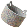 thumbnail image 7 of DINHEAROM 1Set Cat Ear Shape Cotton Rope Storage Basket for Home Decor Grey 24x24x14cm, 7 of 7