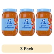 (3 pack) Gerber 3rd Foods Mealtime for Baby Veggie Power Baby Food, Pasta Marinara, 6 oz Jar