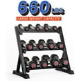 thumbnail image 3 of FDW Adjustable 3 Tier Weight Rack, Black, 35.27 lbs, 3 of 6