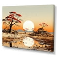 thumbnail image 2 of Designart "African Sunset Over The Landscape" Africa Wall Art Prints, 2 of 7