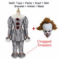 thumbnail image 3 of Disfraz de Cosplay de Pennywise del Joker aterrador, It Capítulo Dos 2 de Stephen King, máscara de payaso de terror, disfraz elegante para fiesta de Halloween para adultos, 3 of 5