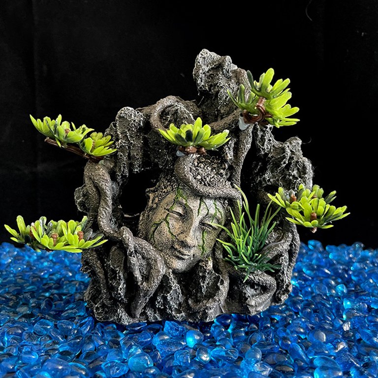 BetterZ Aquarium Rockery Artificial Moss Landscaping Crafts Fish Tank  Simulation Rock Decoration Aquarium Accessories