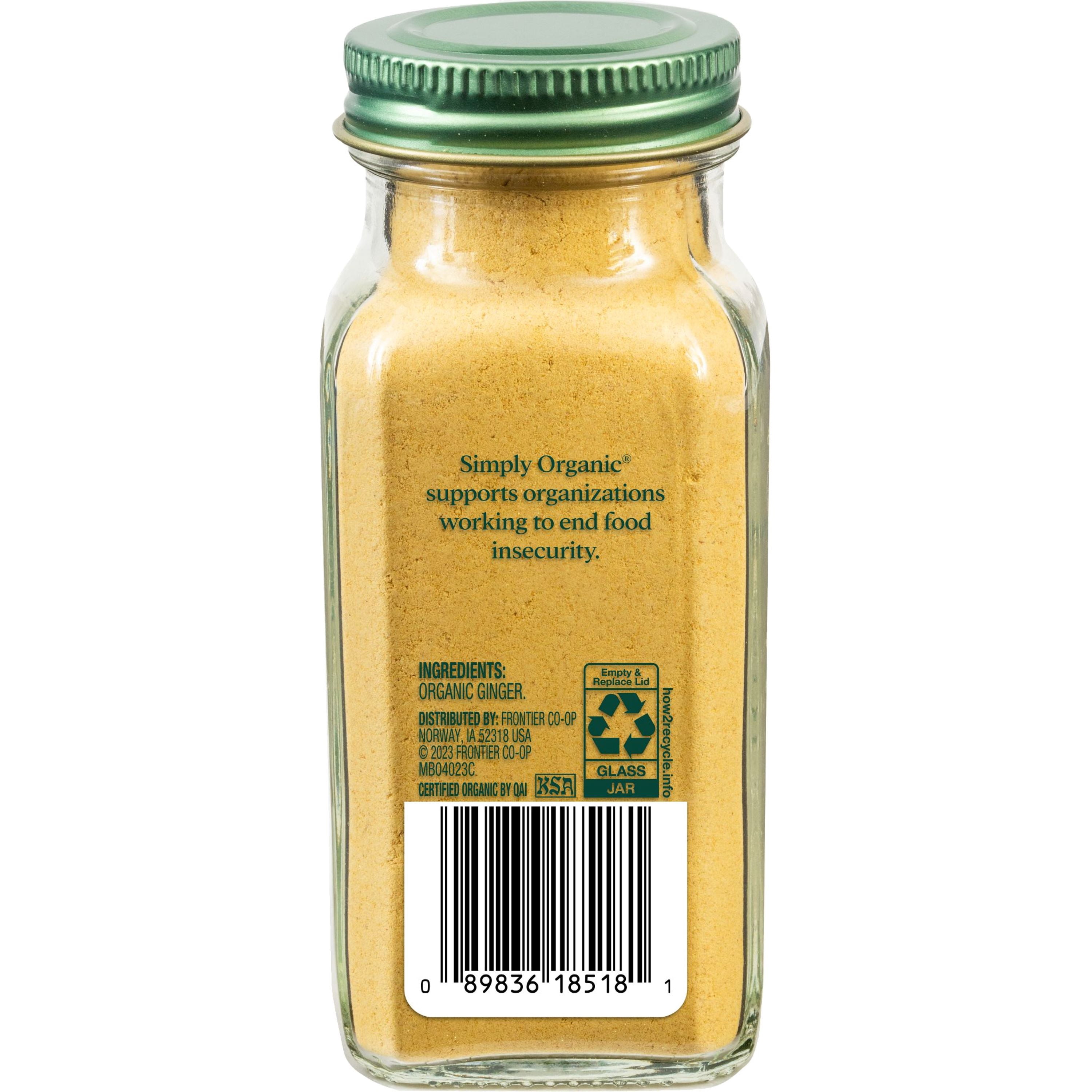 Simply Organic Ground Ginger Root, 1.64 oz.