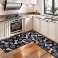 thumbnail image 3 of Kitchen Rugs Sets Of 2,Paw Prints and Bones Anti Fatigue Kitchen Mat Rugs Non Slip Washable,Decorative Kitchen Floor Mats for Kitchen,Sink,Laundry,17"x47"+17"x47", 3 of 5