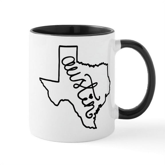 CafePress - Austin Texas - 11 oz Ceramic Mug - Novelty Coffee Tea Cup