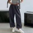 thumbnail image 4 of Xdegoge Sweatpants Women Oversized Wide Leg Baggy Lounge Pants Workout Gym Active High Waisted Comfy Joggers Cinch Bottoms Streetwear Y2K Cute Sweat Pants Trousers Fall Clothes Pantalon Mujer XL, 4 of 8