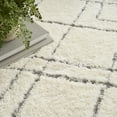 thumbnail image 6 of Nourison Luxurious Shag Modern Boho Ivory 4' x 6' Area Rug, Plush, Bedroom, Kitchen, Living Room, 6 of 8