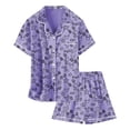 thumbnail image 4 of PMVFHDE Langes pour Bébés Filles Ensemble de Pâques pour Enfants Bricolage Peint à la Main Tenue d'Intérieur avec Pyjamas Colorés les Filles Peuvent Jouer et le Porter au Quotidien Ensembles 2 Pcs pour Filles Violet, 3-4 Ans, 4 of 4