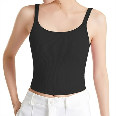 LARUYEKO New Ladies  Slim Underwear with Chest Cushion Without Rims Bra Slim Underwear Umbilical Sling Lace Camisole Lingerie for Women Womens for Layering Lace Top 3x Camisole Set V Neck Camisole