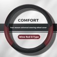 thumbnail image 2 of AutoNexis Splicing Leather Steering Wheel Cover Nonslip Breathable Without Inner GXC, 2 of 8