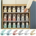 thumbnail image 2 of Shoe Rack Shoe Organizer,Space-Saving Storage,Shoe Organizer for Closet,Shoe Slots Organizer Adjustable Level Shoe Stacker Holder Storage Space Saving Sneakers Display Tray Rack for Closet, 2 of 9