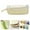 Beige, variant on Denhf Clear Pencil Case, Aesthetic Zipper Pencil Pouch with Grip Handle, Multifunction Pencil Bag, Portable Transparent Makeup Bag, Office Stationery Supplies, Pink