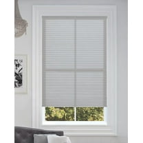 BlindsAvenue Cordless Light Filtering Cellular Honeycomb Shade, 9/16" Single Cell, Gray Sheen, Size: 50" W x 72" H