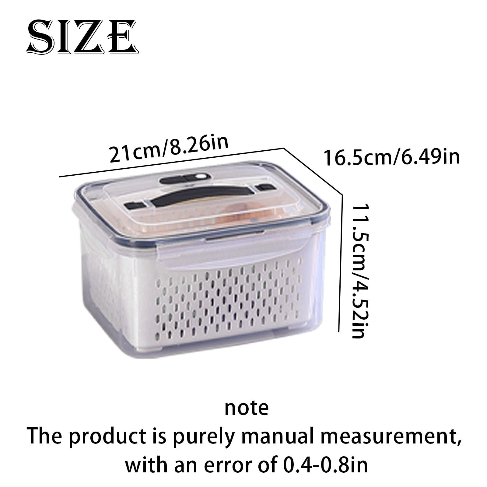 Food Storage Containers with Lids Airtight Fruit Storage Containers for Fridge Fridge Organizers Freezer Safe Produce Containers Keep Vegetables Berry Fresh