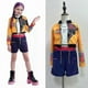 thumbnail image 2 of K ids G irls KPop Demon Hunters Cosplay Rumi Mira Zoey Costume Fancy Dress Outfits costume, 2 of 2