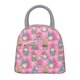 thumbnail image 1 of Fotbe pink Holiday Joy Bolsa de Almuerzo con Estampado, Lonchera Aislada, Contenedor de Comida Reutilizable Tipo Cooler a Prueba de Fugas, 1 of 6