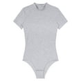 thumbnail image 6 of Jhaoyu Men's Solid One-Piece Press Button Crotch Leotard T-Shirts Bodysuit Pajamas Grey XL, 6 of 7
