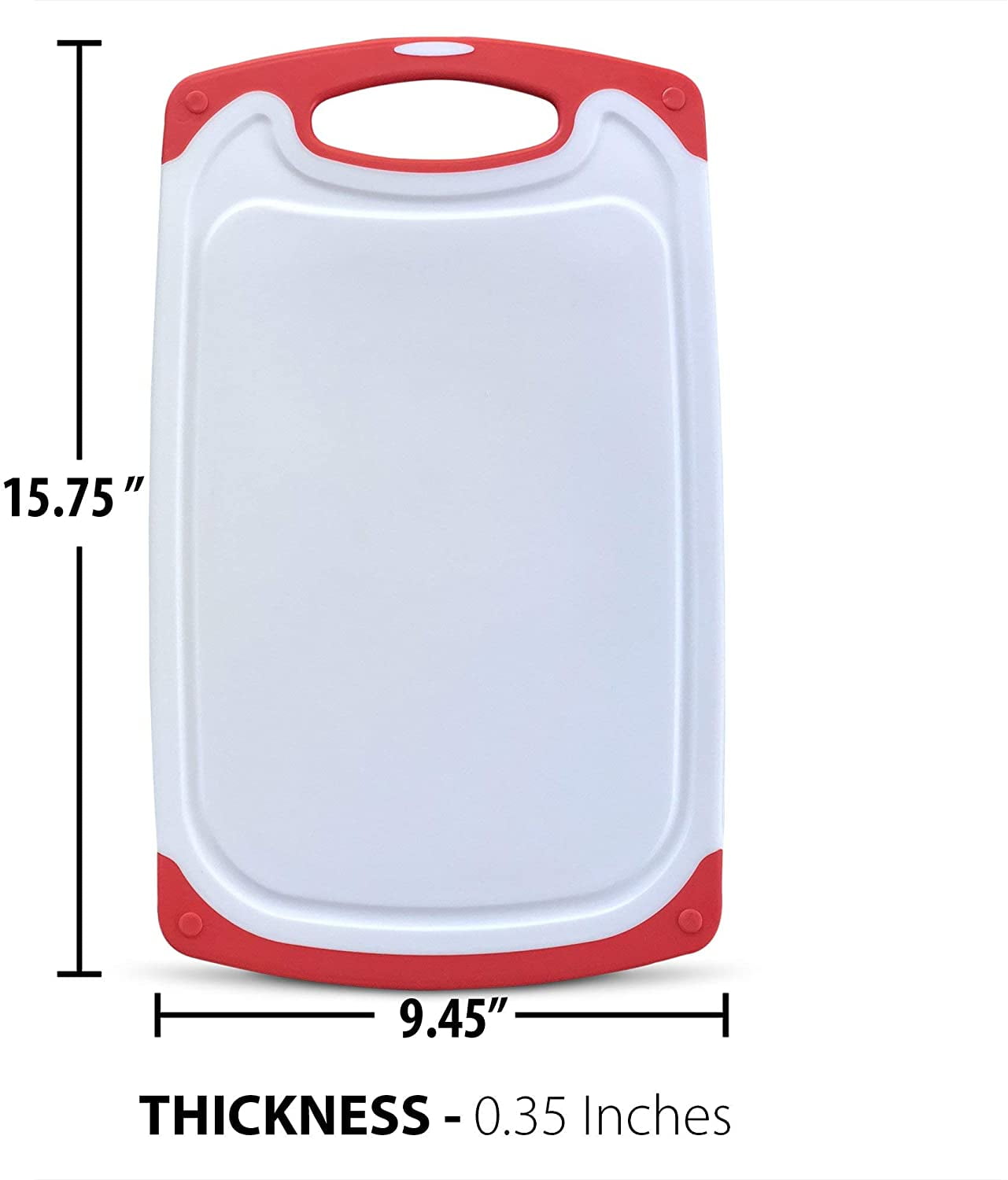 Raj Plastic Cutting Board Reversible Cutting board, Dishwasher Safe,  Chopping Boards, Juice Groove, Large Handle, Non-Slip, BPA Free (Small  (11.42 x