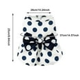 thumbnail image 3 of Pet Clothes Dog Harness Dress Retro Bow Dresses For Small Dogs Cats Fashion Polka Puppy Pleated Skirt Soft Lightweight Doggy Button Up Chihuahua Clothes, 3 of 4