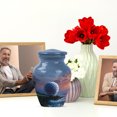 thumbnail image 6 of JAGASY Golf Ball Memorial Urn for Ashes Adult Male, Blue Small Urns for Ashes Keepsake, White Golf Ball Decorative Urns for Mother, Ocean Waves Handmade Cremation Urn for Father, (3 Inch), 6 of 7