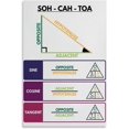 thumbnail image 1 of Póster de Soh Cah Toa, letrero de metal educativo para aula de matemáticas, arte de pared para dormitorio, sala de estar, decoración de pared, 20 x 30 cm, 1 of 7