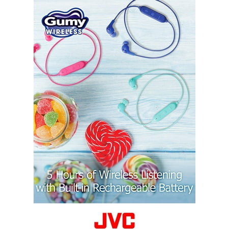 JVC - HA FX9BT Gumy Wireless In-Ear Headphones (iOS) - White