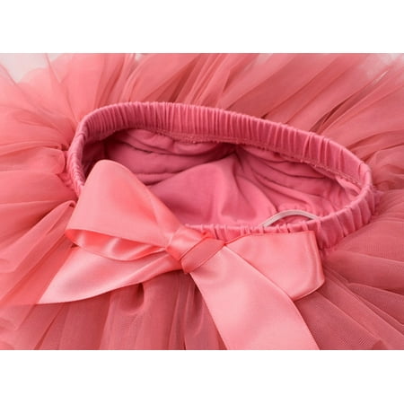 

nsendm Toddler Baby Girls Soft Fluffy Tutu Skirt Solid Bowknot Party Carnival Mesh Dress Pants for Teen Girls Childrenscostume Watermelon Red 0-6 Months