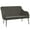 Dark gray, variant on vidaXL Loveseat Upholstered Couch Bench with Armrests for Dining Room Velvet