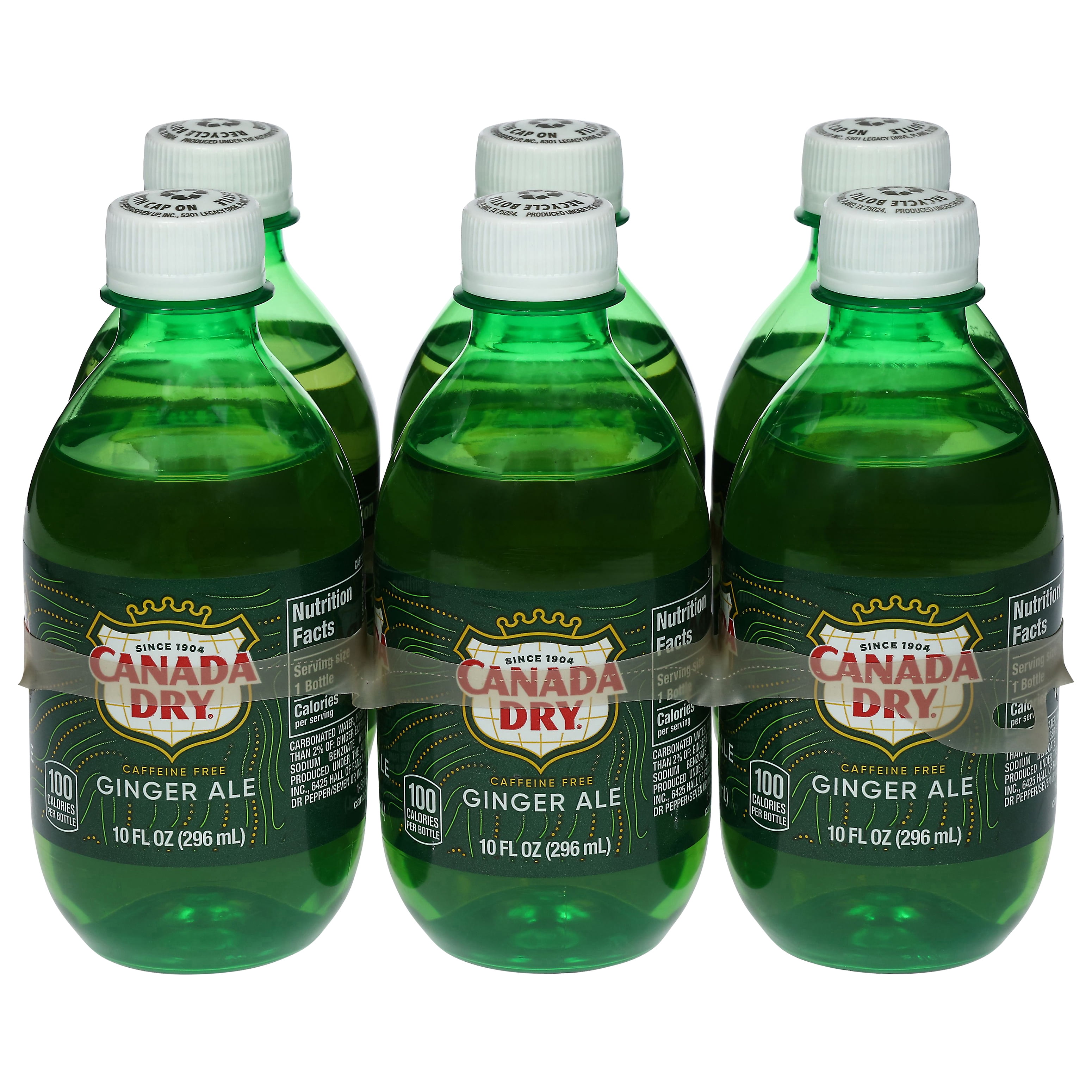 Canada Dry Ginger Ale, 6 Pack 10 fl oz Plastic Bottle - Walmart.com
