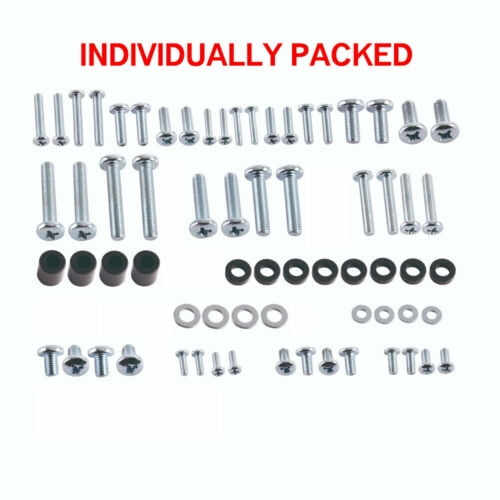 TV Wall Mount Hardware Kit VESA Wall Bracket Screws Bolt Spacer M4 M5