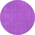 thumbnail image 1 of Ahgly Company Indoor Round Oriental Purple Industrial Area Rugs, 6' Round, 1 of 4