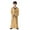 Yellow, variant on MEZZALL Arabic Thobe Retro Thobe Long Sleeve Kaftan Crew Robe National Clothes Teenage Boys Long Sleeve Embroidered Robe Set Arab Children Wear Robe Breathable, 3-4 Years