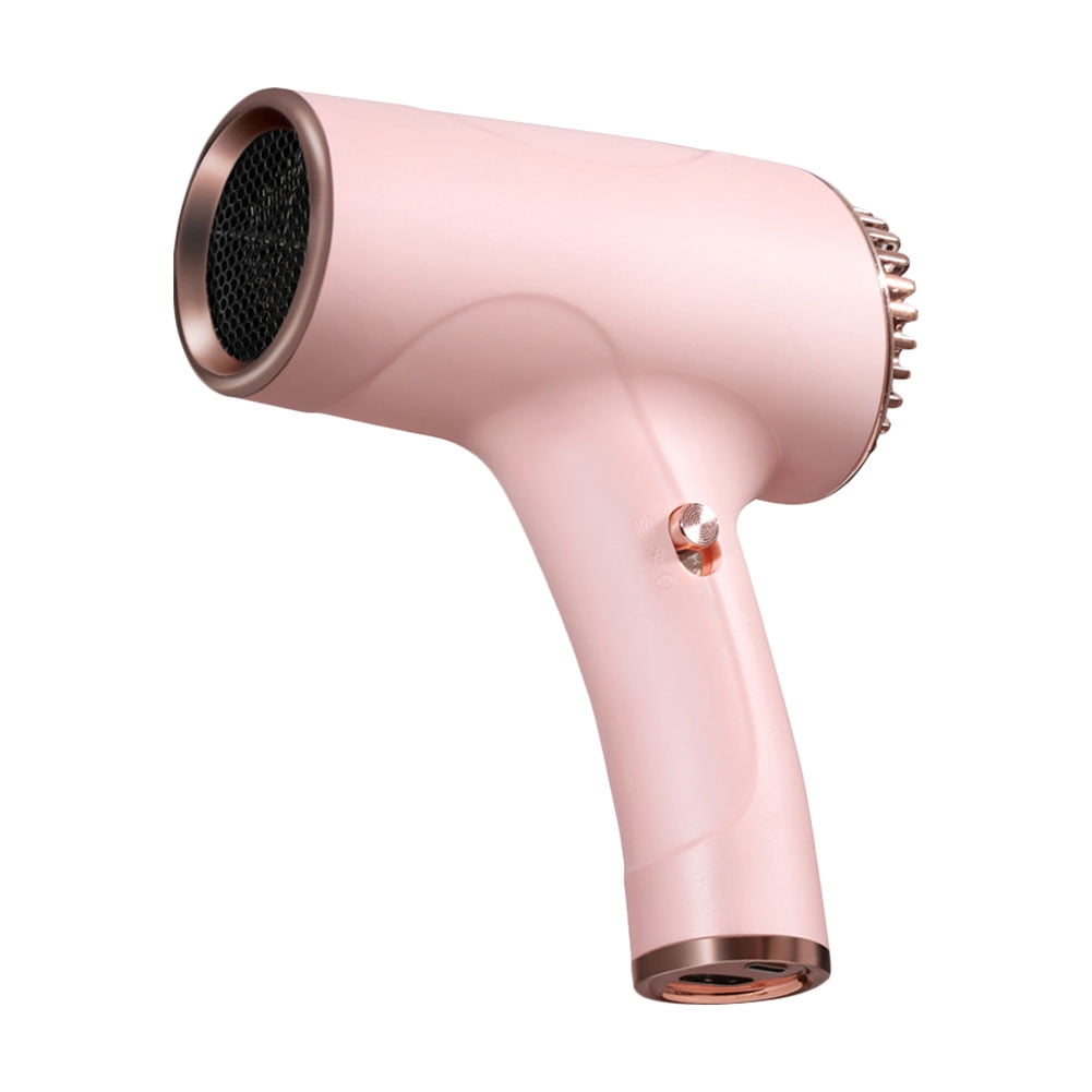 Peggybuy Portable Hair Dryer Powerful Cordless Hair Blow Dryer For Household Travel Salon Other One Size
