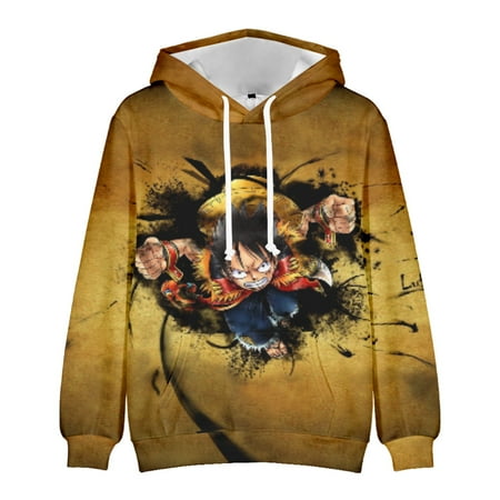 

One Piece Unisex pockets with 3D graphics Monkey D Luffy Cozy Streetwear