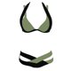 thumbnail image 3 of Gibobby Trajes de Baño para Mujer Dos piezas para mujeres Crochet Lace Alta cintura V cuello Bikini Set Swimsuit(Verdemilitary,G), 3 of 5