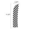 thumbnail image 2 of Vispronet Black and White Checkered Flag, 2.6ft x 11.2ft, Flag Only, 2 of 5