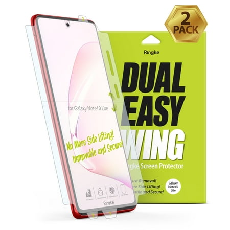 Samsung Galaxy Note 10 Lite Screen Protector, Ringke [Dual Easy Wing] Film - 2 Pack