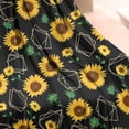 thumbnail image 3 of Black Geometric Sunflower Pattern Blanket,Comfortable Soft Flannel Throw Blanket,All Season,Warm Lightweight Blankets for Sofa Bed Couch Living Room Chair,50"x60", 3 of 4