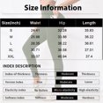 thumbnail image 3 of HKYNLAG Leggings with Pockets for Women Tummy Control Workout Sports Yoga Athletic Leggings with Pockets Blue 2XL, 3 of 5