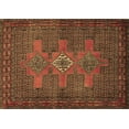 thumbnail image 1 of Ahgly Company Indoor Rectangle Persian Brown Traditional Area Rugs, 2' x 4', 1 of 4