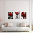 thumbnail image 4 of ZHONGYUTONG Red Rose Canvas Wall Art 3 Pieces Elegant Rose Flower Painting Prints Blooming Floral Picture Romantic Artwork Home Decor Framed (16.00" x 24.00" x 3PCS), 4 of 6