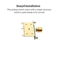 thumbnail image 1 of Pickup Switch Handy Installation Instrument Accessories Level Controller Exquisite Replaced Part Guitar Supplies Knob Switches Gold GN203, 1 of 7