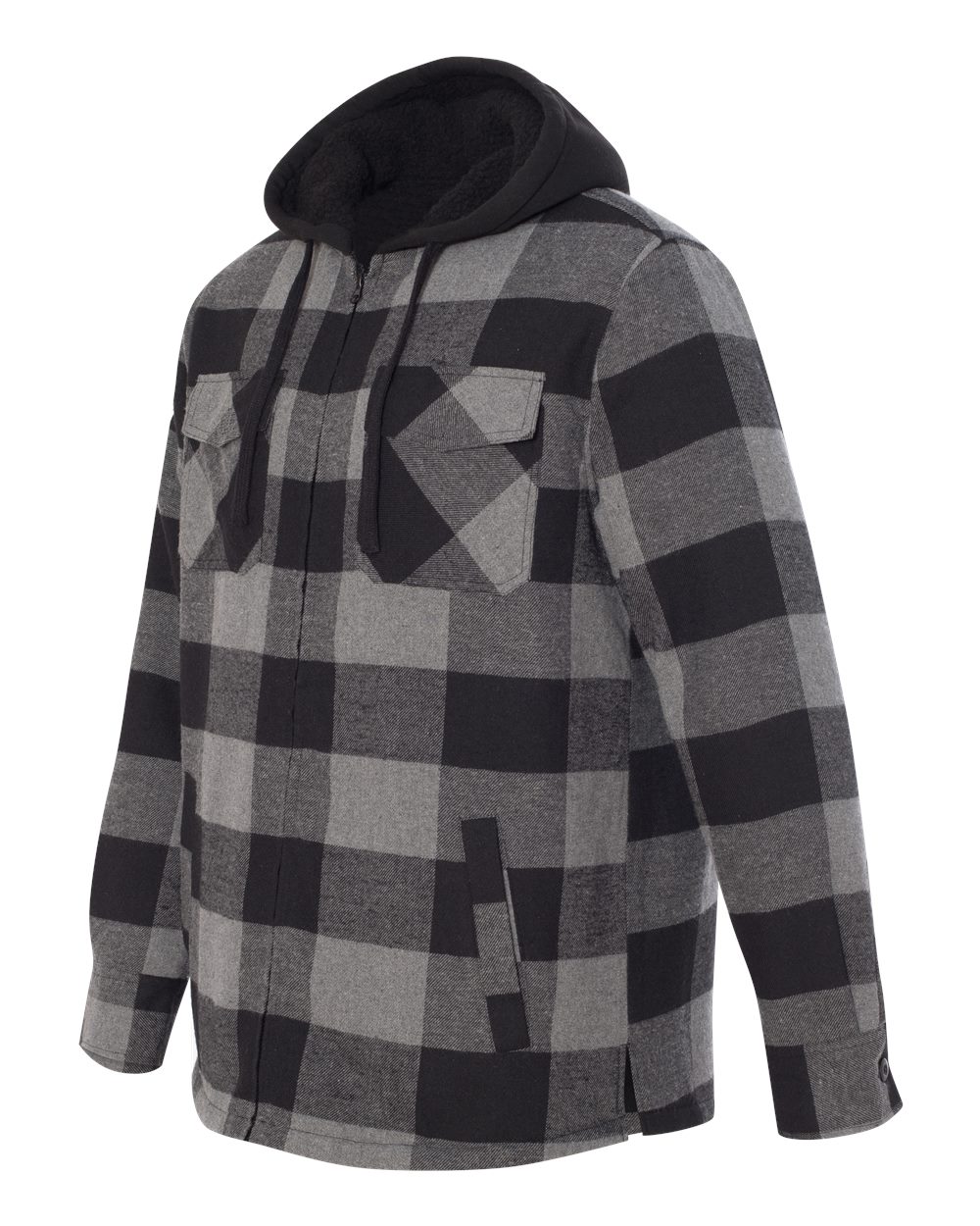 Burnside B8620 Men's Hooded Flannel 