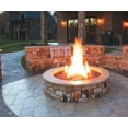Firegear Match Light Gas Fire Pit Burner Kit, UL, Round Bowl, Natural