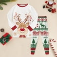 thumbnail image 2 of NIEWTR Girls Boys Christmas Pajamas Toddler Boy Kids Holiday Pajamas Set Santa PJS Winter Sleepwear Children Clothes Sleepwear Sets (5-6 Years,Watermelon Red), 2 of 8