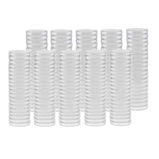 200pcs 30 / 38mm Cápsulas de almacenamiento de monedas de plástico para recolección de monedas Hugo Estuche de almacenamiento de monedas