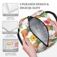 thumbnail image 3 of Yiaed Hawaiian Pineappl Print Lunch Bag Adult Insulated Lunch Box, Leakproof Cooler Food Lunch Containers Reusable High Capacity Lunch Tote Bags-One Size, 3 of 6