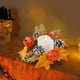 thumbnail image 1 of Candelabro de hojas de arce artificiales,corona de calabaza para el Festival de la Cosecha,color otoñal,decoración de mesa de Halloween, 1 of 6