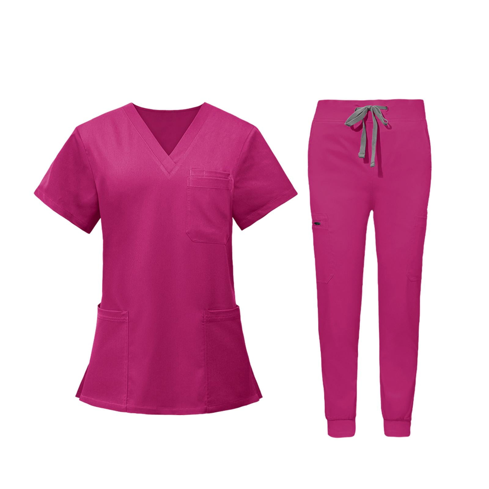 Yinanstore Uniformes de Soins Infirmiers pour Femmes Ensemble de - Main Image