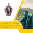 thumbnail image 2 of Imperméable Portable 3 en 1 Randonnée Camping Poncho Pêche Voyage Couverture de Pluie pour Activité Extérieure Camouflage Feuille, 2 of 6